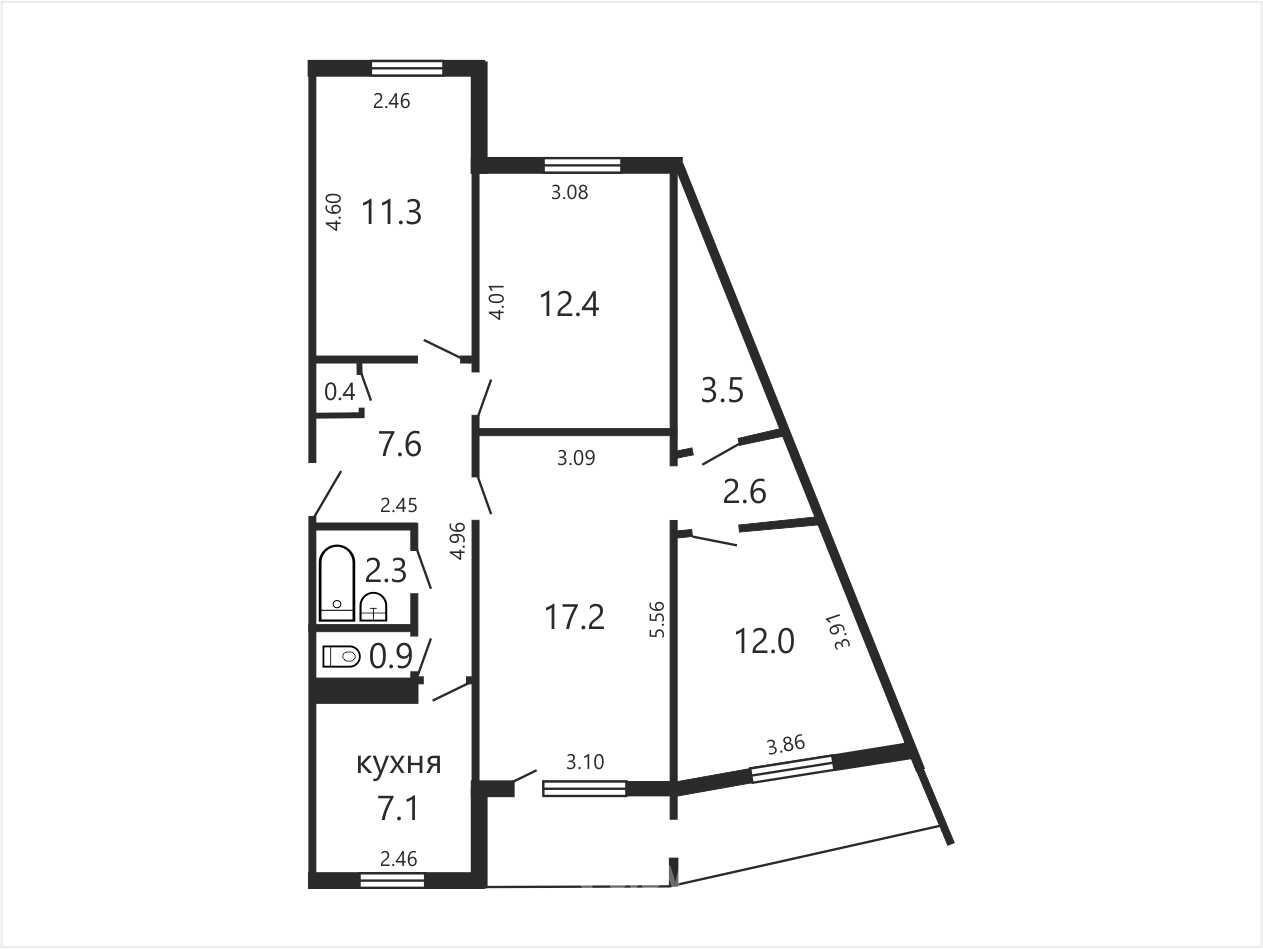 квартира, Минск, ул. Никифорова, д. 17 