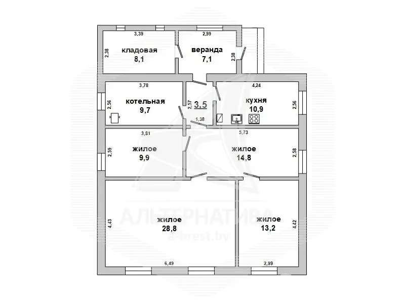 коттедж, Хидры, , стоимость продажи 147 209 р.