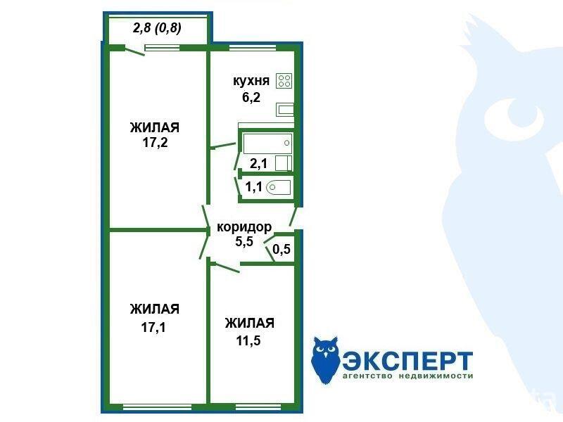 Продажа 3-комнатной квартиры в Минске, ул. Плеханова, д. 75, 89900 USD, код: 1020934 - фото 1