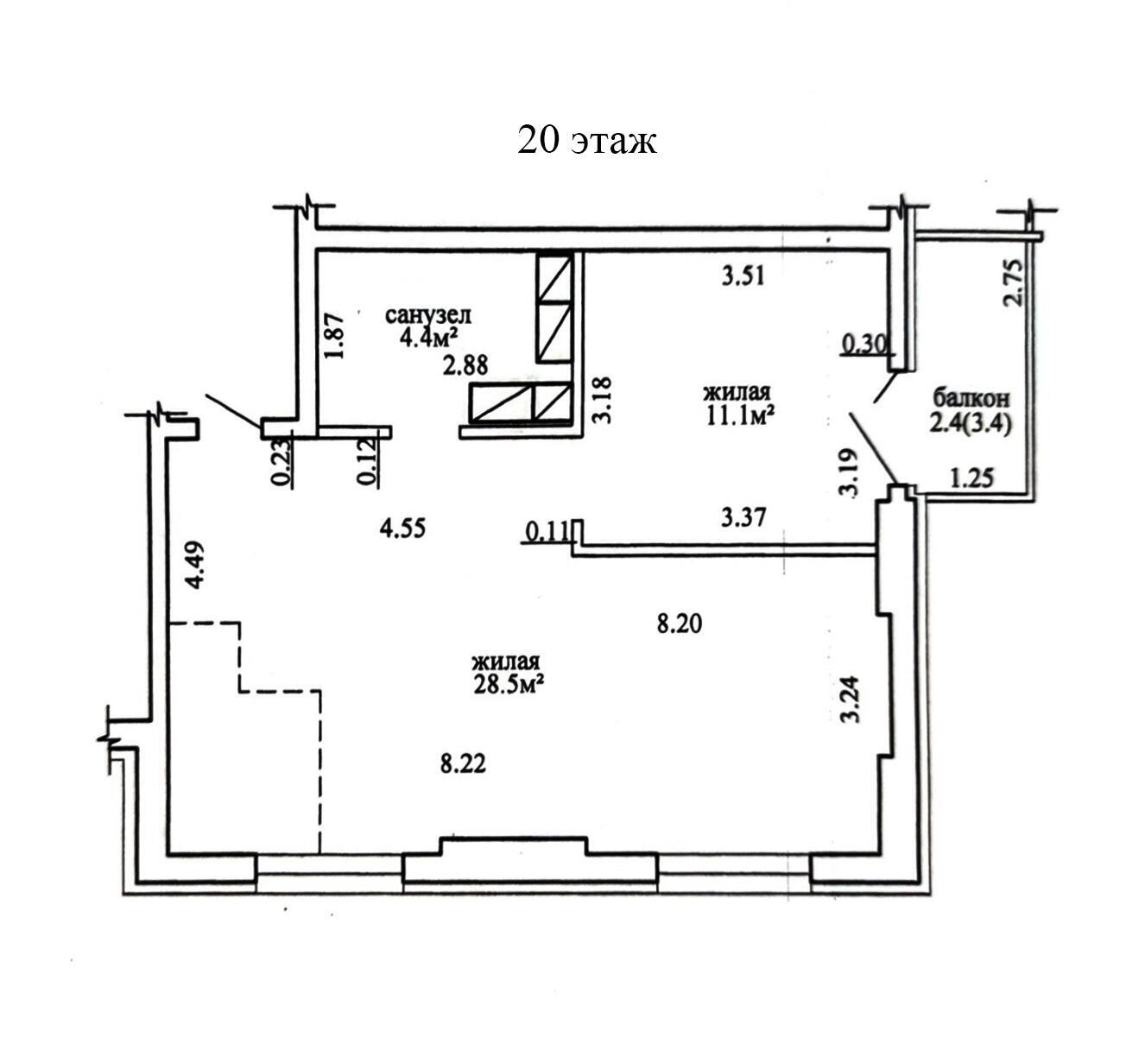 Продажа 3-комнатной квартиры в Минске, пр-т Дзержинского, д. 32, 154500 USD, код: 1092090 - фото 3