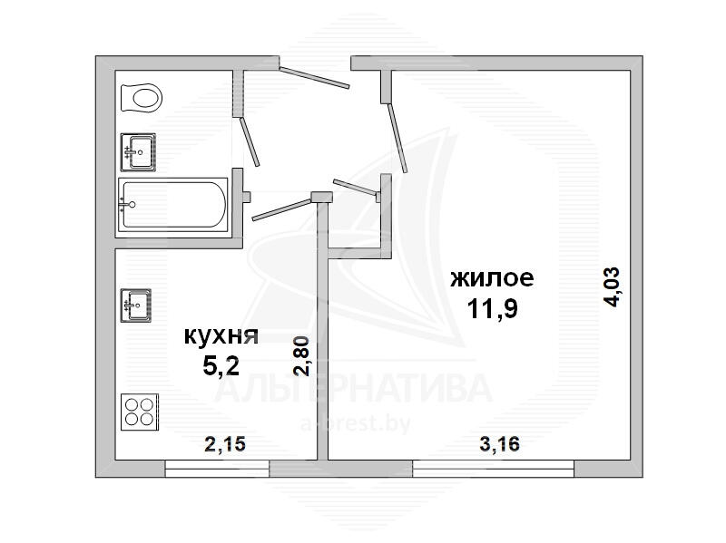 квартира, Брест, ул. Героев обороны Брестской крепости - лучшее предложение