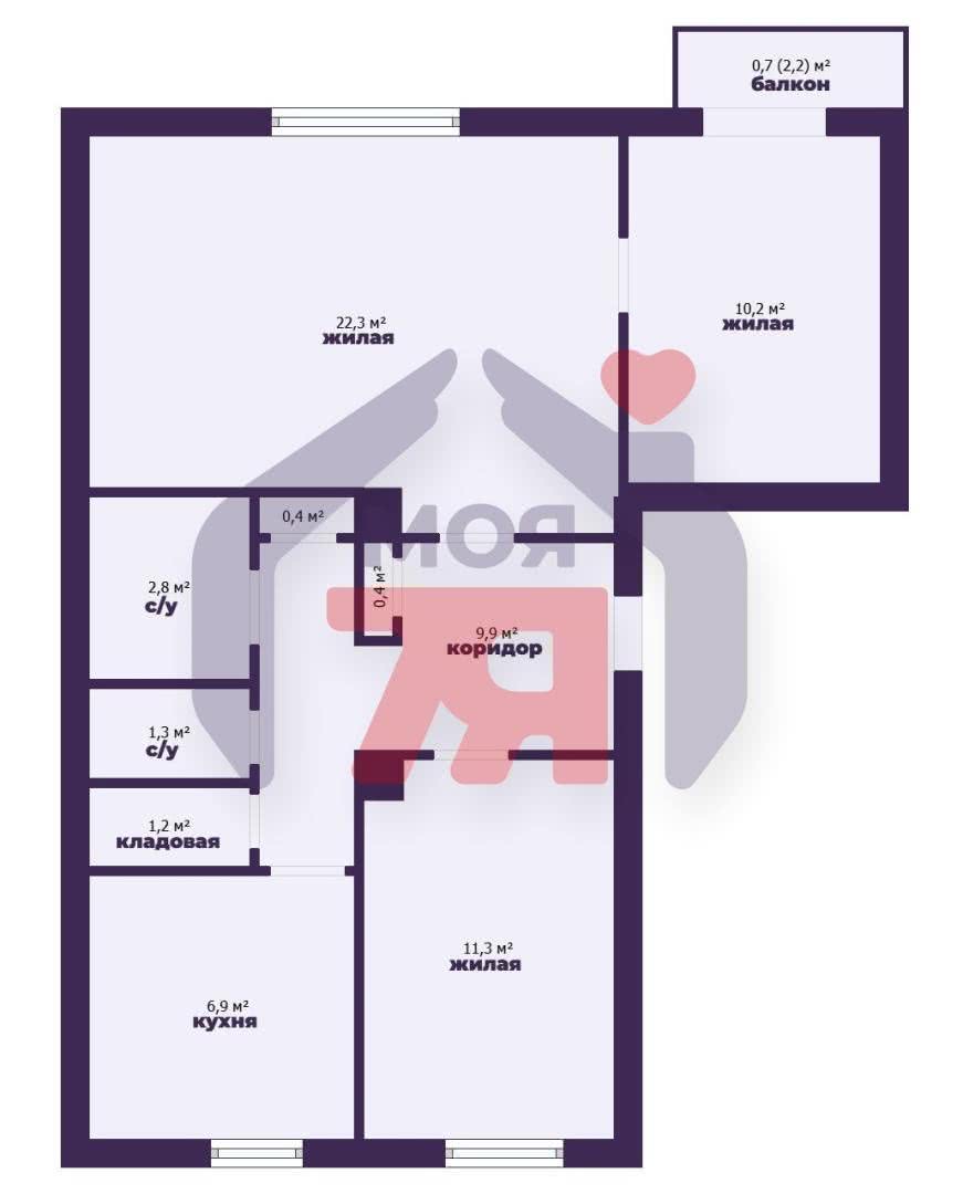 Продажа 3-комнатной квартиры в Ганцевичах, ул. Центральная, д. 1, 8000 USD, код: 1013534 - фото 1