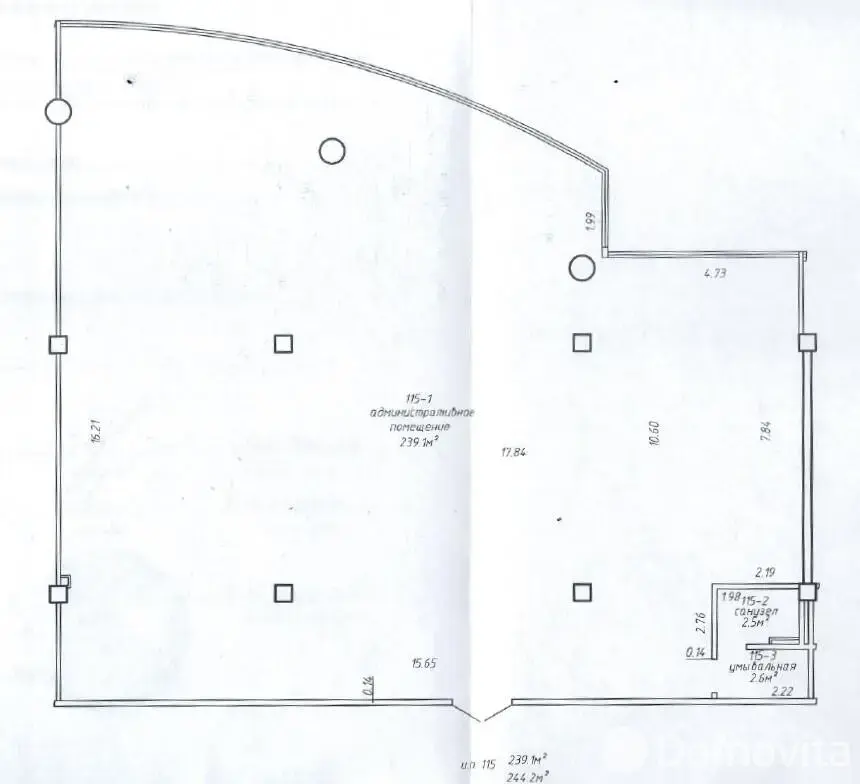 Аренда офиса на пр-т Дзержинского, д. 3/Б в Минске, 2930EUR, код 16612 - фото 2