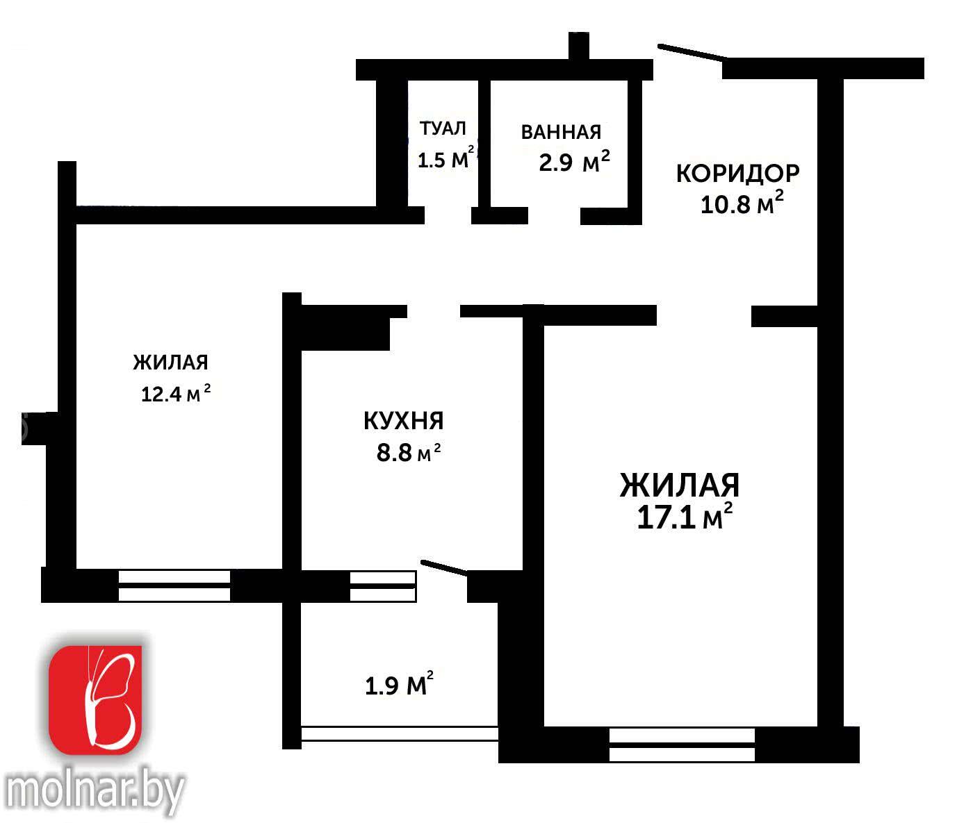 Цена продажи квартиры, Гродно, ул. Кабяка, д. 25