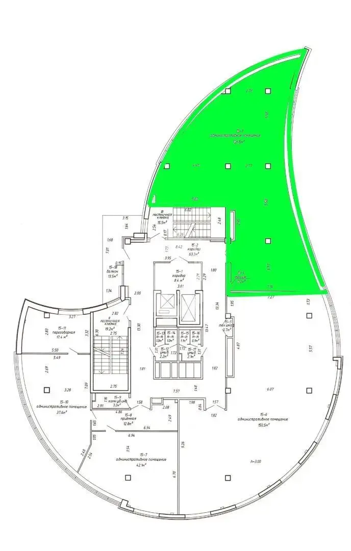 Снять офис на ул. Московская, д. 22 в Минске, 1806USD, код 15440 - фото 2