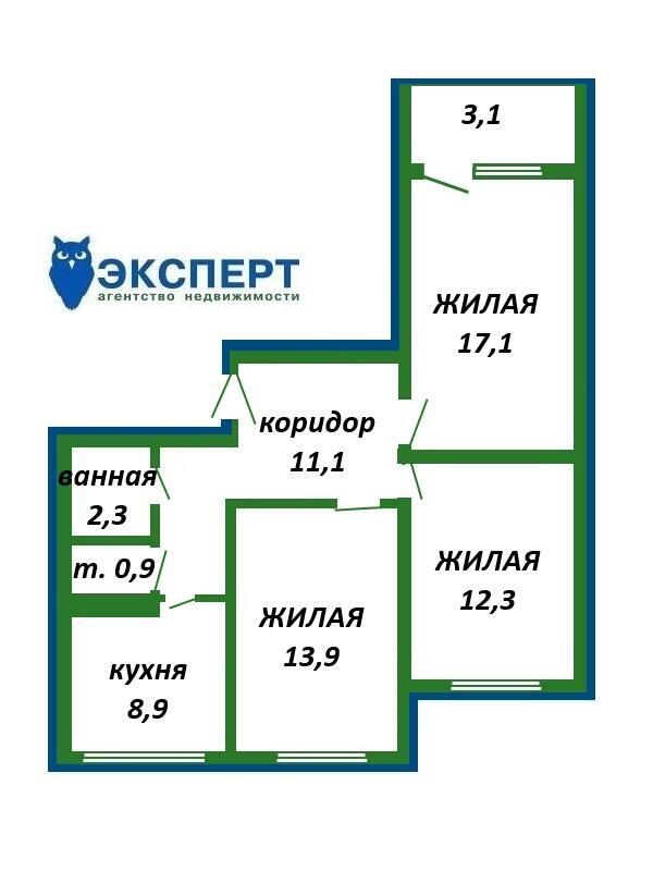 Стоимость продажи квартиры, Минск, ул. Старовиленская, д. 97