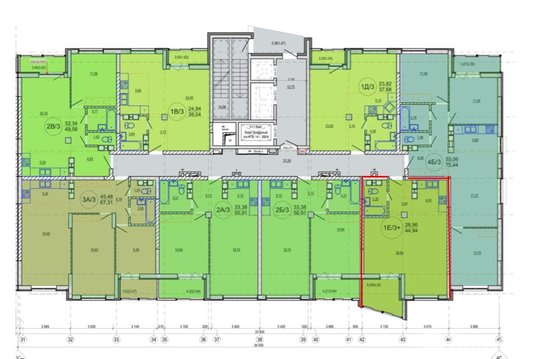 Купить 2-комнатную квартиру в Минске, ул. Кузьмы Минина, д. 6, 67410 USD, код: 1069693 - фото 3