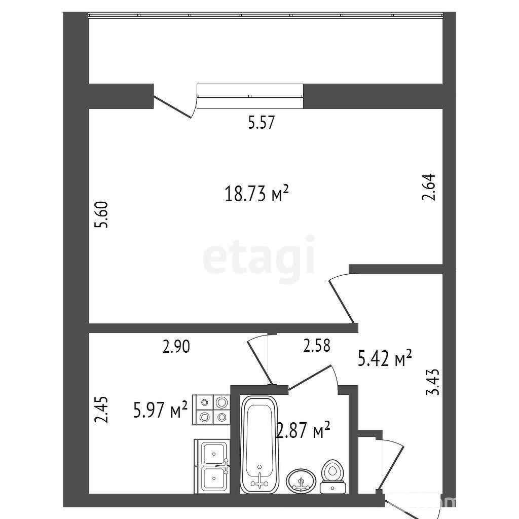 Купить 1-комнатную квартиру в Минске, ул. Цнянская, д. 7, 70000 USD, код: 1099421 - фото 5