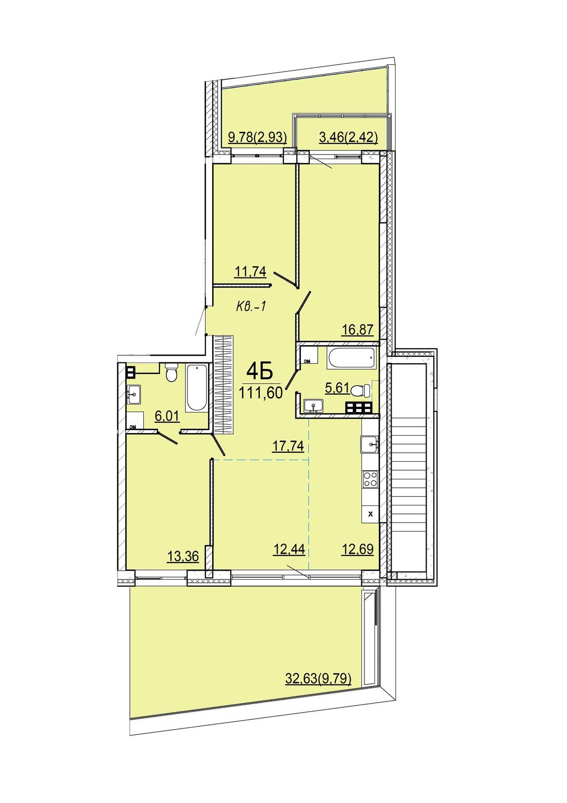 Купить 4-комнатную квартиру в Минске, ул. Нововиленская, д. 65, 313880 USD, код: 1087881 - фото 5