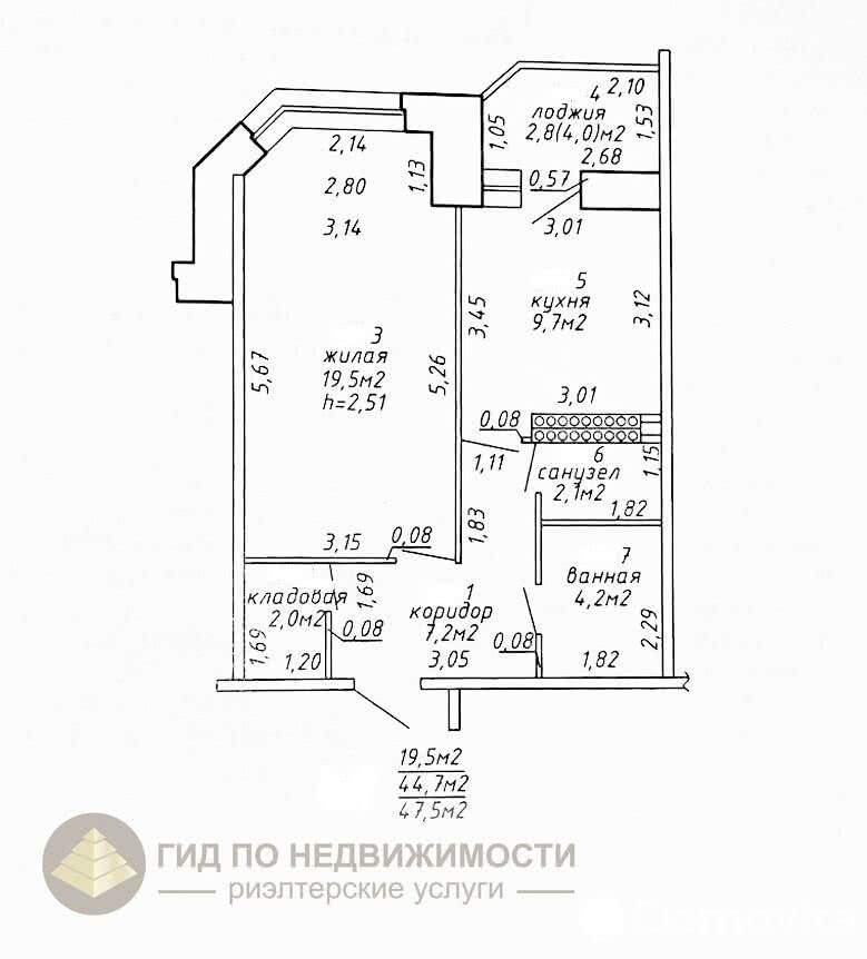 Продажа 1-комнатной квартиры в Гомеле, ул. Пенязькова Д.Н., д. 21, 32000 USD, код: 985252 - фото 2