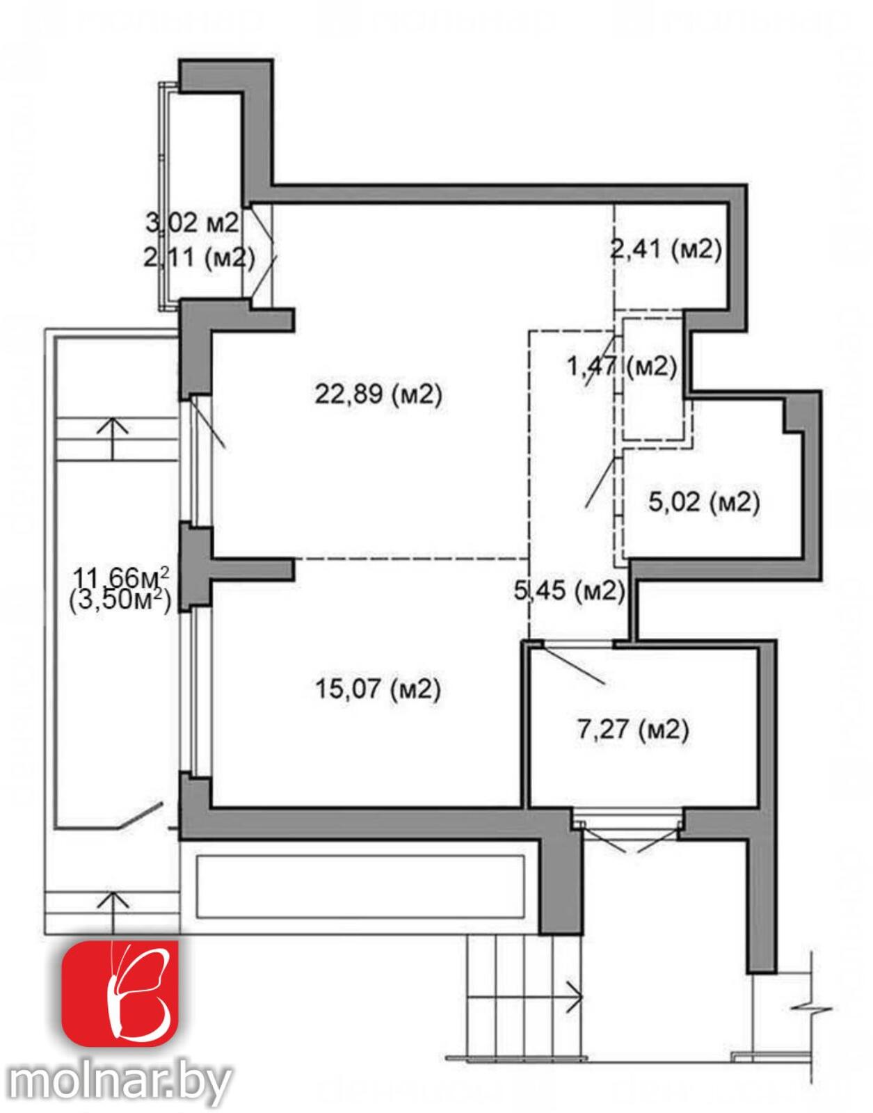 Купить 2-комнатную квартиру в Минске, ул. Белградская, д. 6, 102000 USD, код: 1011996 - фото 4