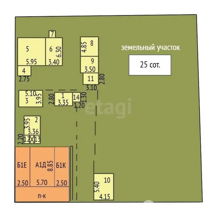 дом, Пекалин, ул. Великолесская, стоимость продажи 183 381 р.