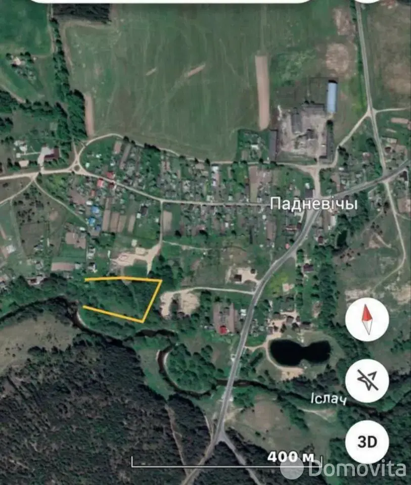 Цена продажи участка, Падневичи, ул. Центральная