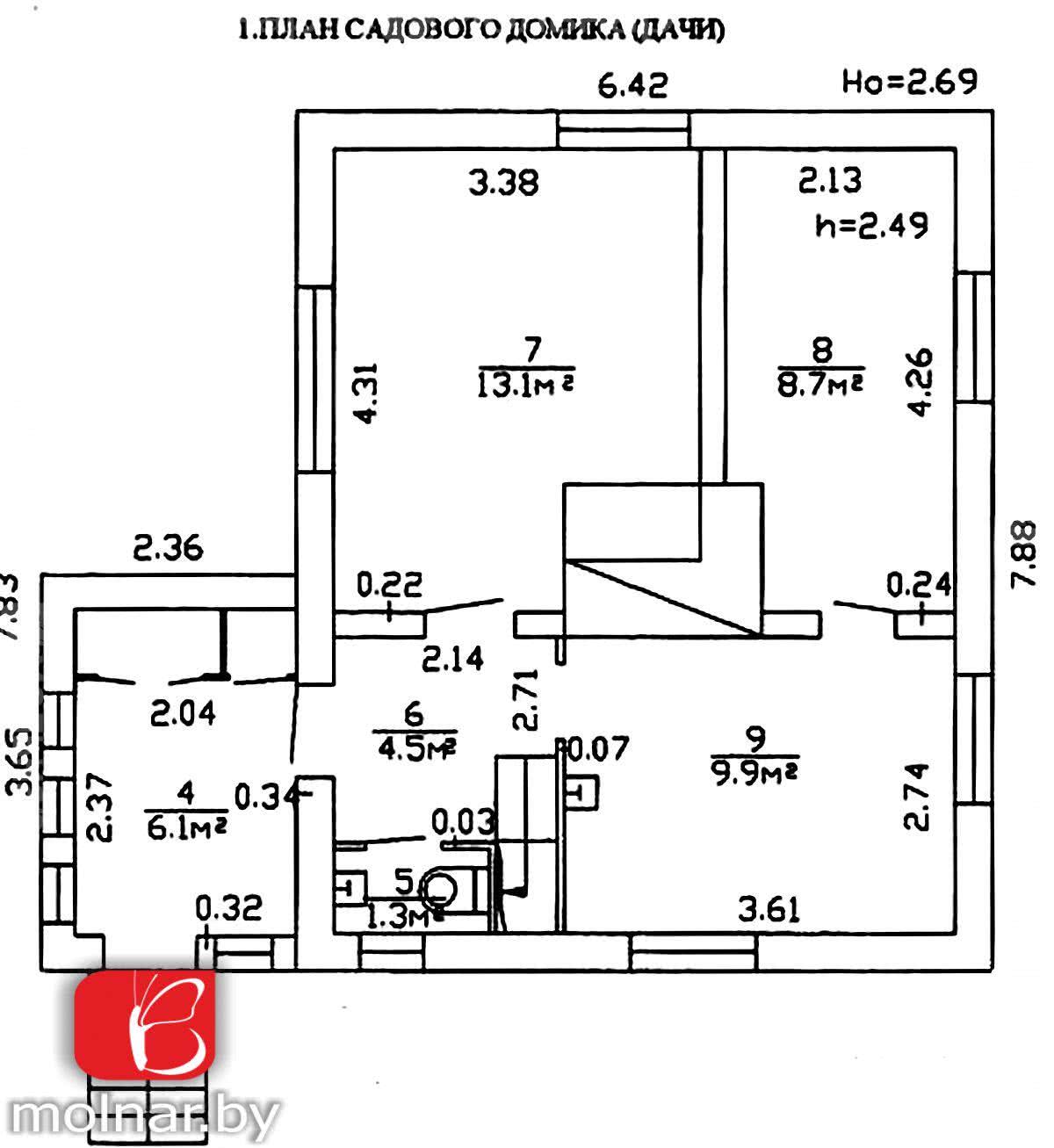 Купить 3-этажную дачу в Колос-Сад Минская область, 65000USD, код 179211 - фото 17