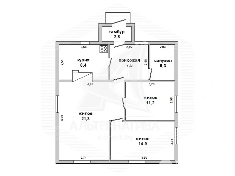 коттедж, Чижевщина, , стоимость продажи 145 728 р.