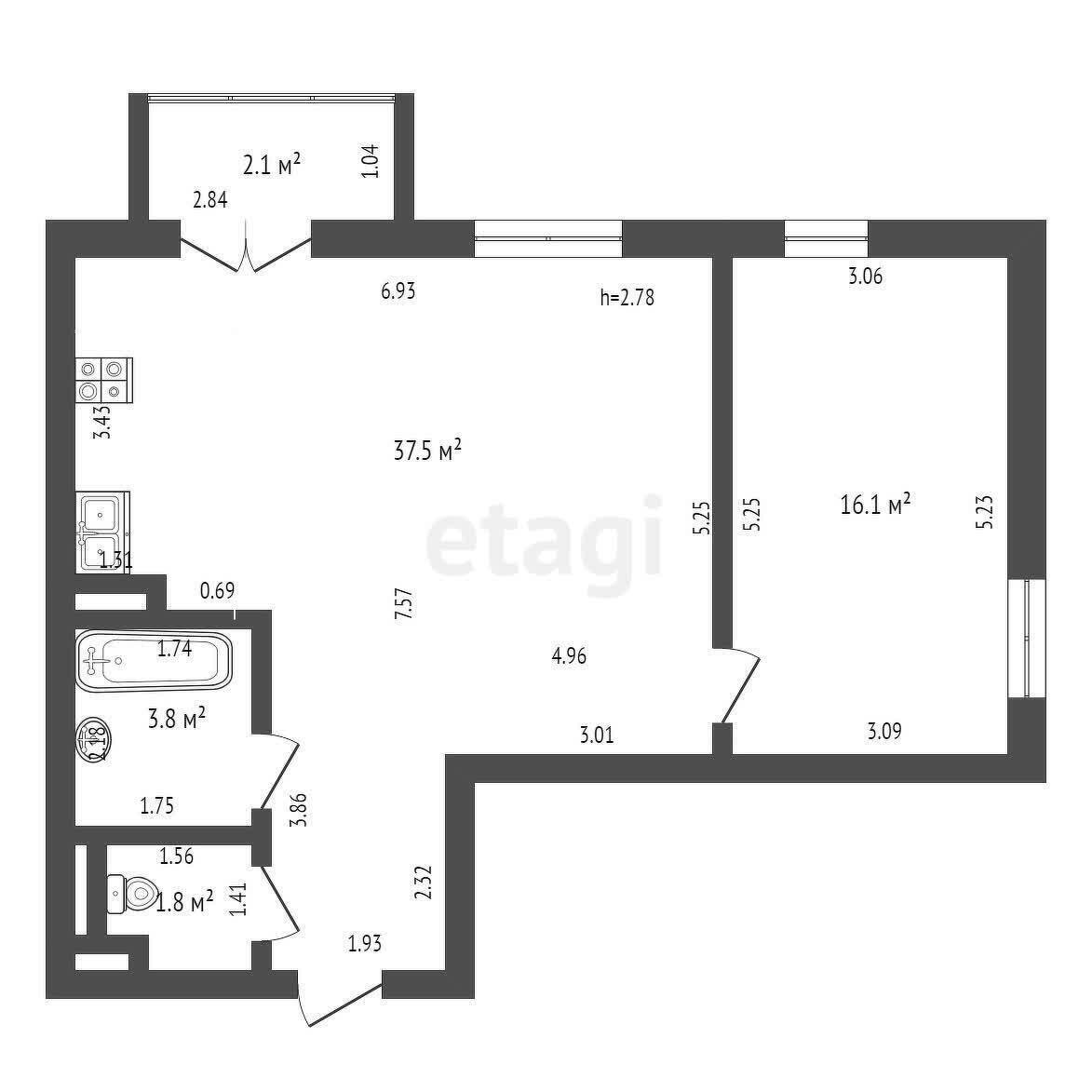 Купить 2-комнатную квартиру в Копище, ул. Лопатина, д. 15, 120000 USD, код: 1005607 - фото 5