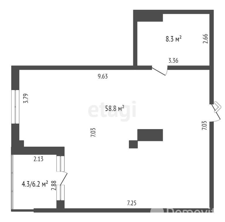 квартира, Минск, ул. Червякова, д. 55, стоимость продажи 509 818 р.