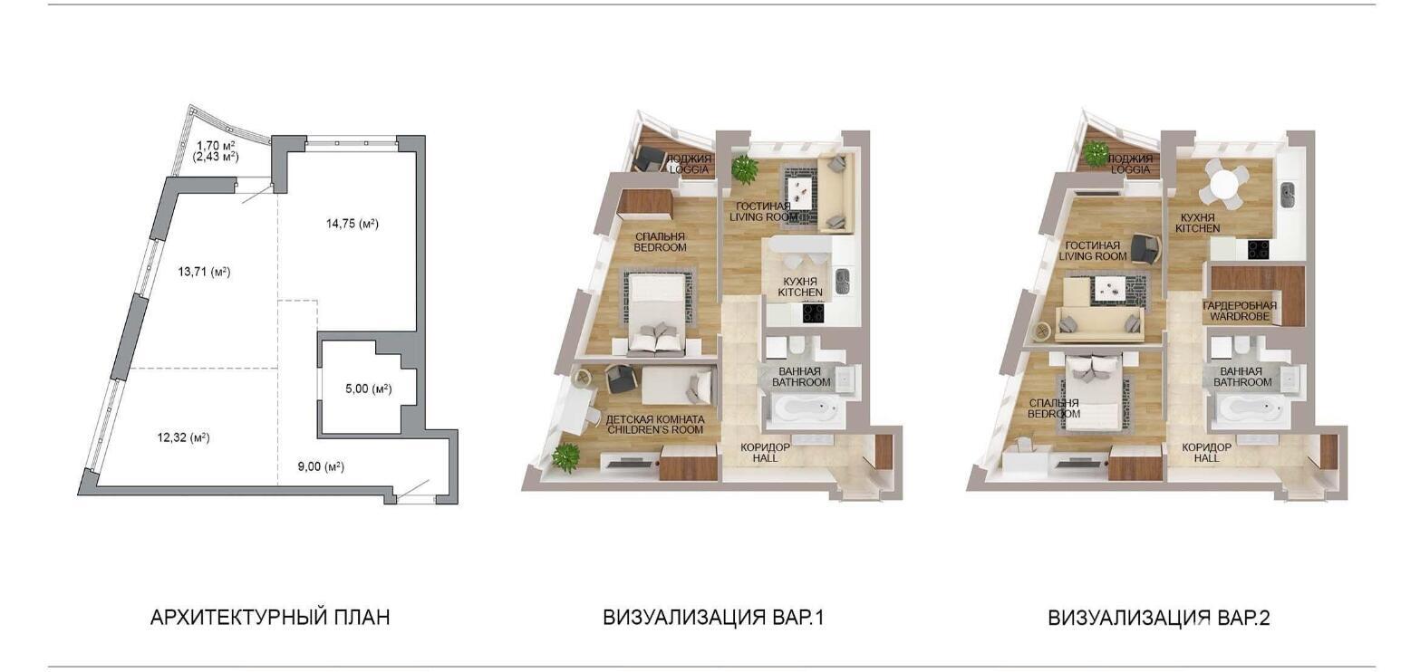 Продажа 3-комнатной квартиры в Минске, ул. Игоря Лученка, д. 12/4, 71215 EUR, код: 1015664 - фото 6