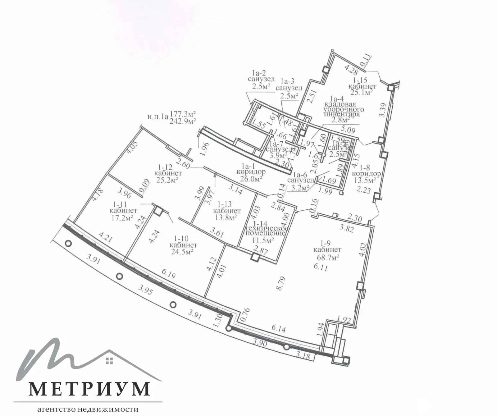 Купить офис на пр-т Победителей, д. 100 в Минске, 510090USD, код 9391 - фото 3