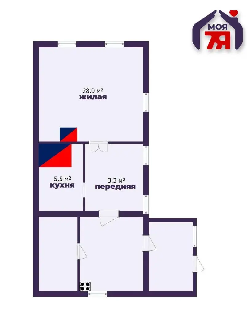 дом, Переток, ул. Школьная