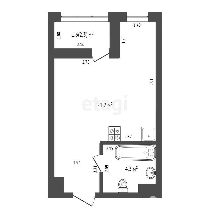 Купить 1-комнатную квартиру в Минске, ул. Игоря Лученка, д. 8, 46500 USD, код: 1011825 - фото 2