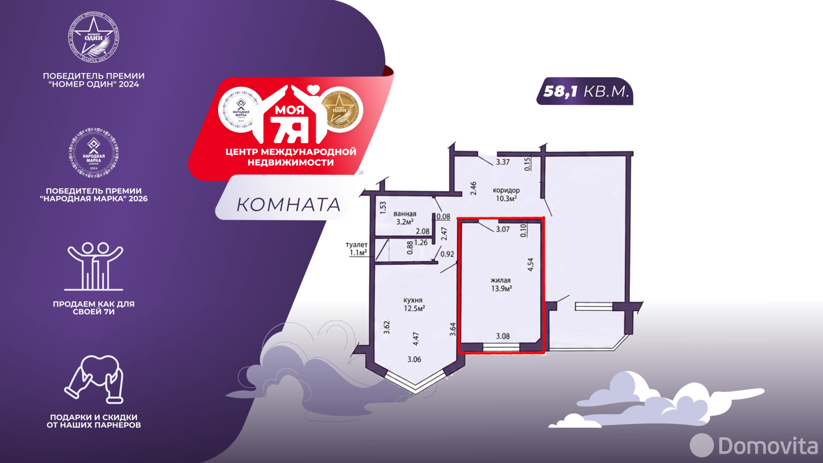 Стоимость продажи комнаты, Минск, ул. Чичурина, д. 4