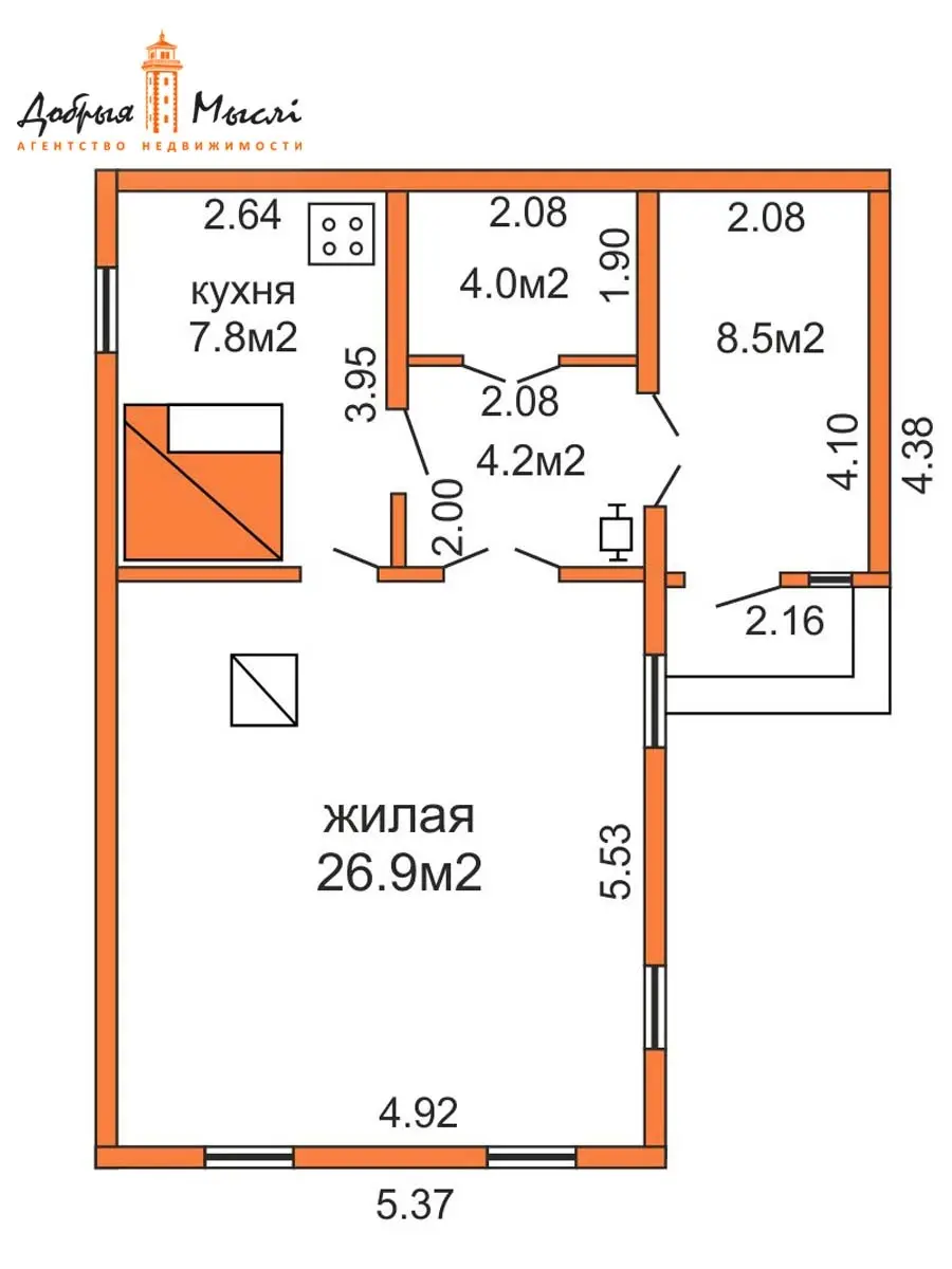 коттедж, Квачи, ул. Центральная 