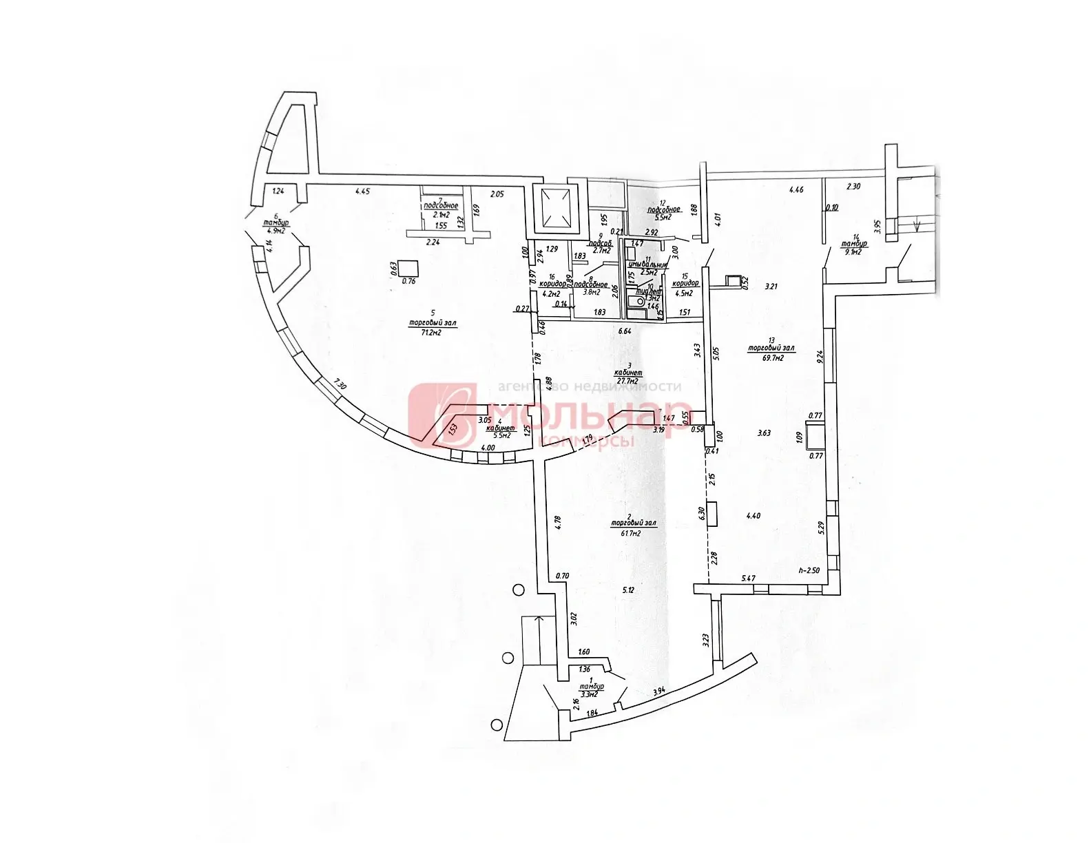 торговый объект, Минск, ул. Бурдейного, д. 8, стоимость аренды 23 660 р./мес.