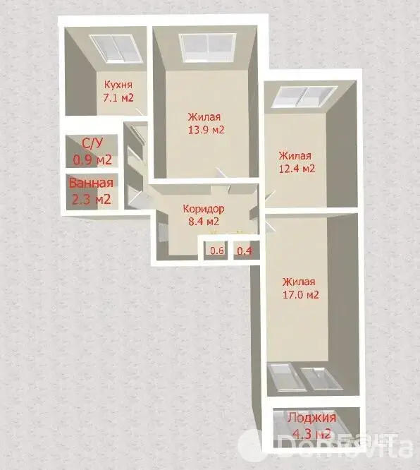 Продажа комнаты в Минске, ул. Нестерова, д. 82, цена 118183 BYN, код 7789 - фото 14