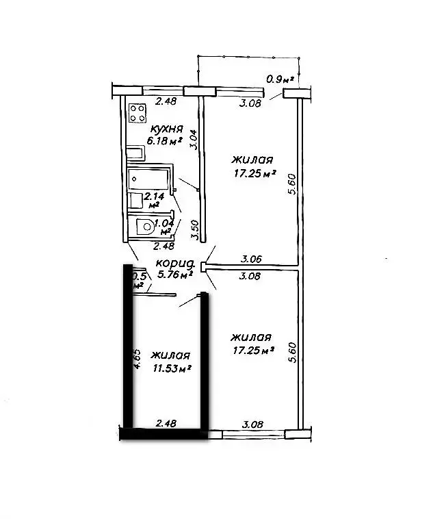 Купить комнату в Минске, ул. Янки Мавра, д. 33, цена 76500 BYN, код 7889 - фото 6