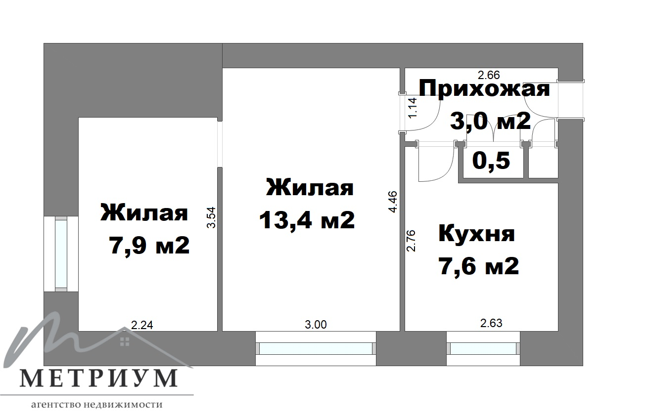 Стоимость продажи квартиры, Дричин, ул. Центральная