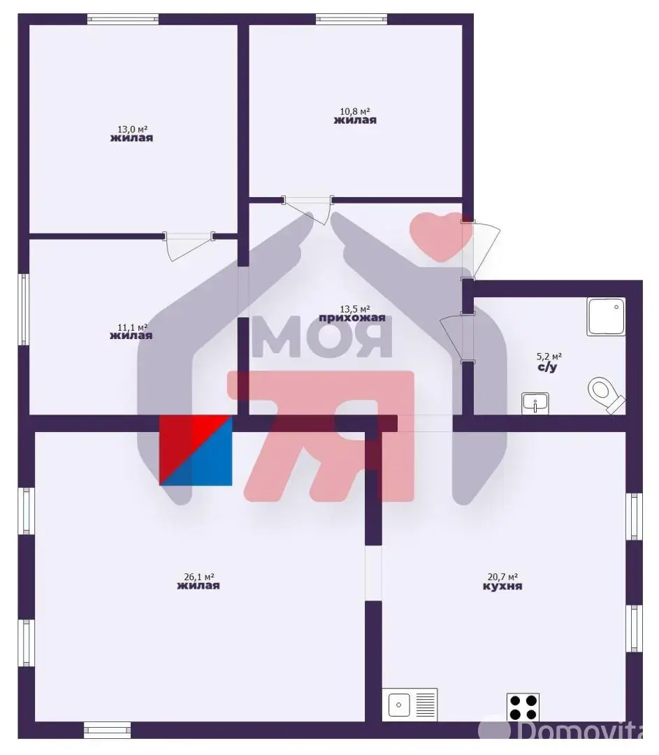 коттедж, Вилейка, ул. 1 Мая, д. 19