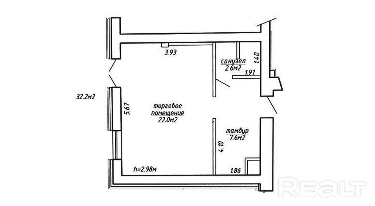 Снять торговую точку на ул. Кульман, д. 3 в Минске, 2093BYN, код 964764 - фото 2