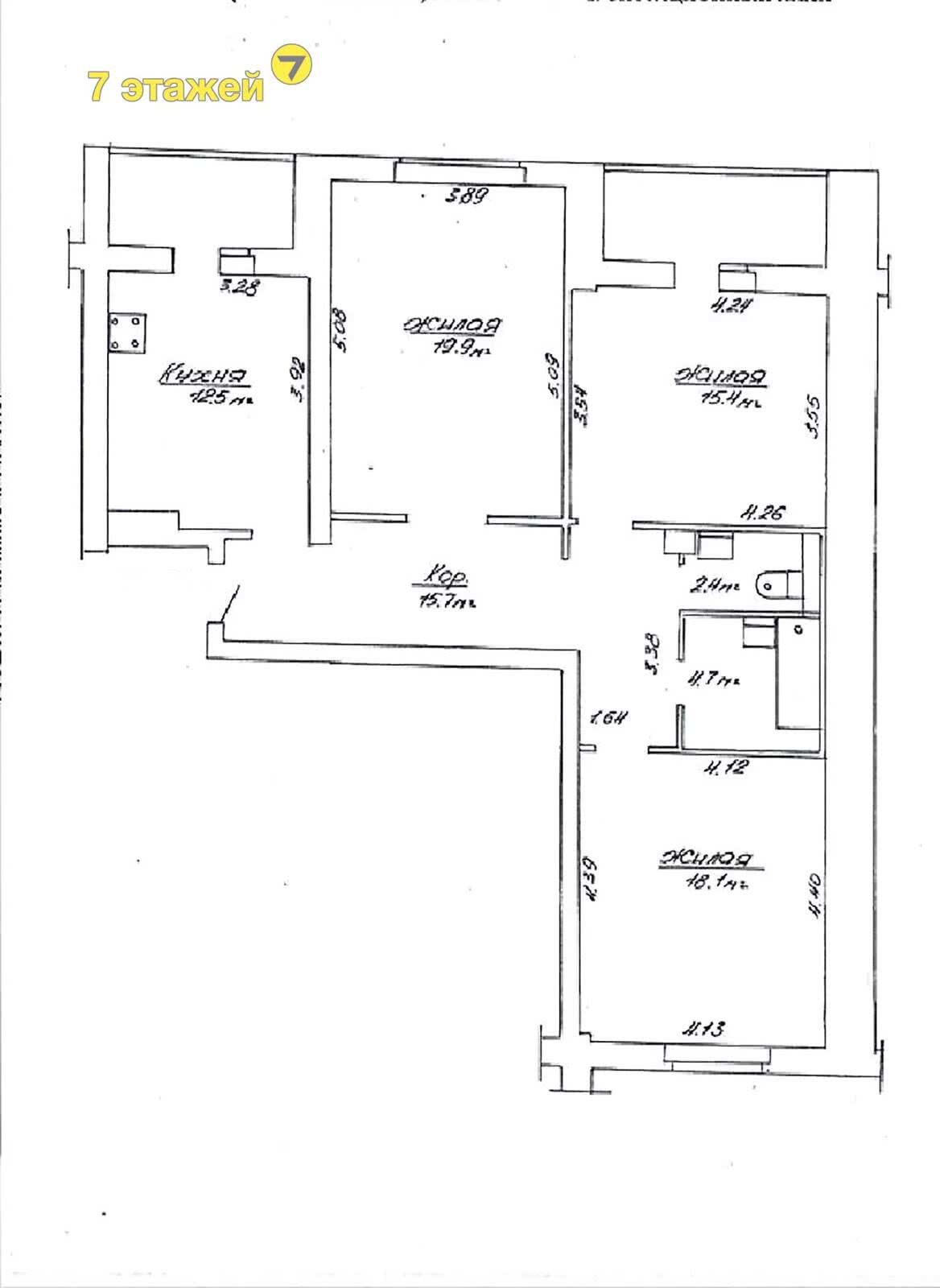 квартира, Минск, ул. Пономаренко, д. 54