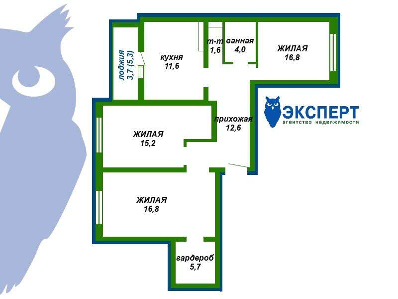 квартира, Смолевичи, ул. Александра Лявданского, д. 7, стоимость продажи 235 851 р.
