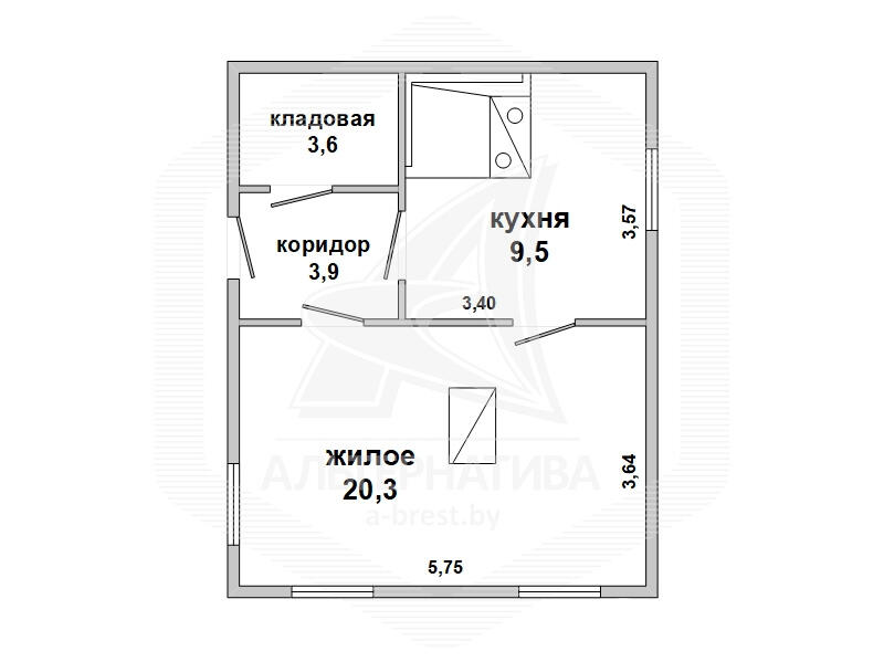 коттедж, Внучки, , стоимость продажи 61 589 р.