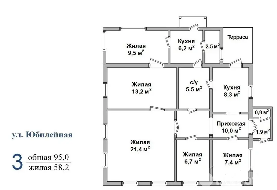 Цена продажи коттеджа, Борисов, ул. Юбилейная, д. 32
