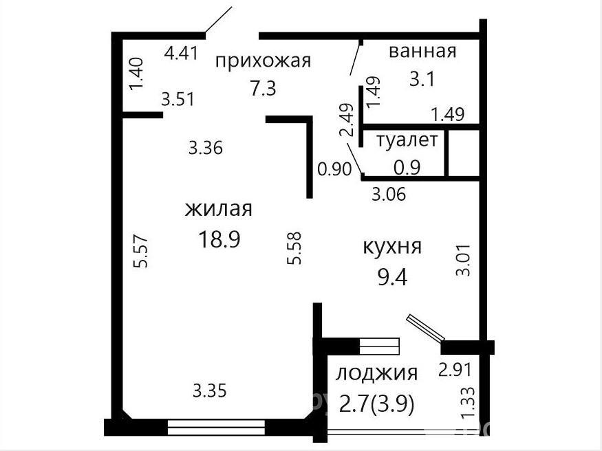 Купить 1-комнатную квартиру в Копище, ул. Авиационная, д. 45, 84900 USD, код: 1090114 - фото 2