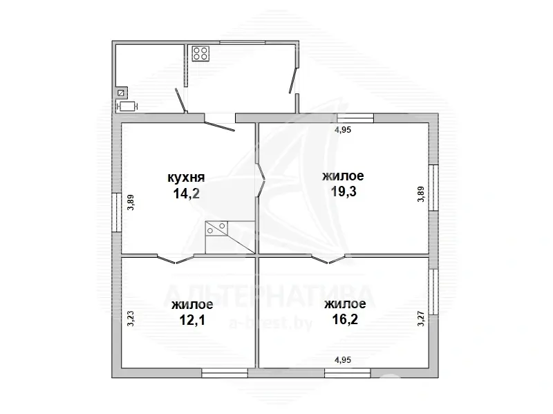 дом, Комаровка, , стоимость продажи 53 582 р.