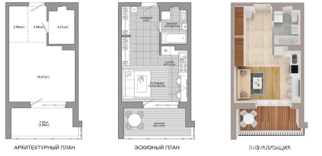 Продажа 1-комнатной квартиры в Минске, ул. Белградская, д. 28/1, 46185 EUR, код: 1041207 - фото 3