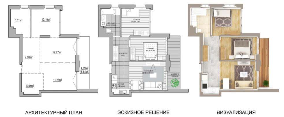 Купить 3-комнатную квартиру в Минске, ул. Макаенка, д. 12/К, 82940 EUR, код: 1008244 - фото 3