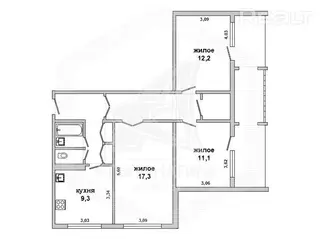 3-комнатная квартира, Брест, ул. Адамковская, д. 48/2