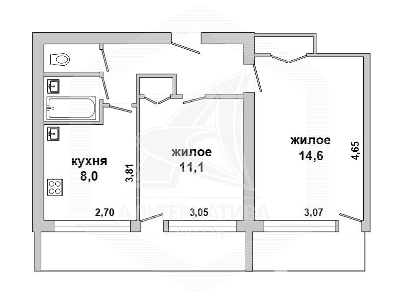 квартира, Малорита, , стоимость продажи 50 380 р.