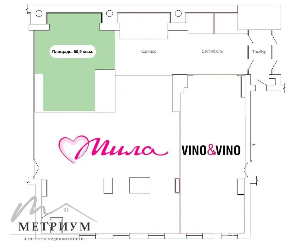 Стоимость аренды торгового объекта, Минск, ул. Руссиянова, д. 4