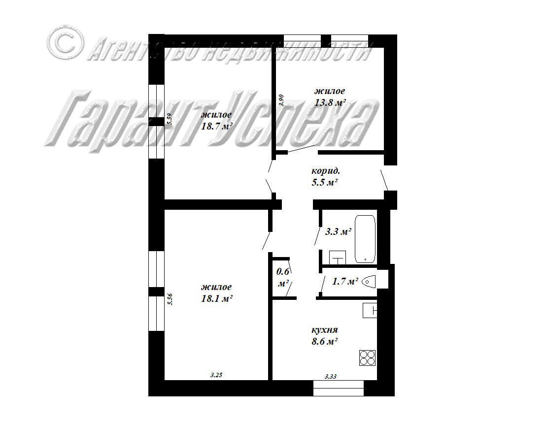 Купить 3-комнатную квартиру в Бресте, ул. Ленина, 95000 USD, код: 944853 - фото 2