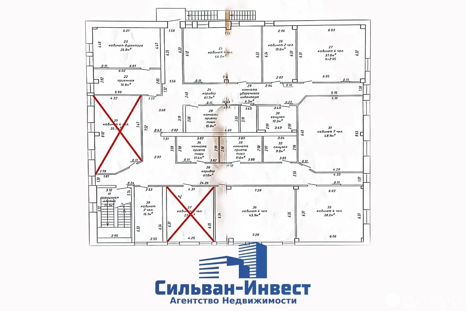 Купить офис на ул. Комарова, д. 3/1 в Бобруйске, 550000USD, код 10218 - фото 11