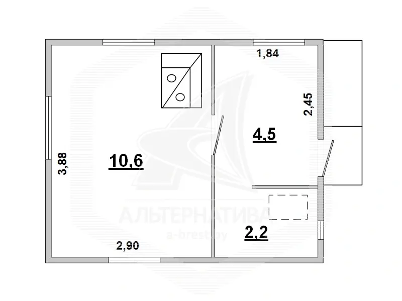 Купить 1-этажную дачу в Меркурий-89 Брестская область, 12350USD, код 185152 - фото 22