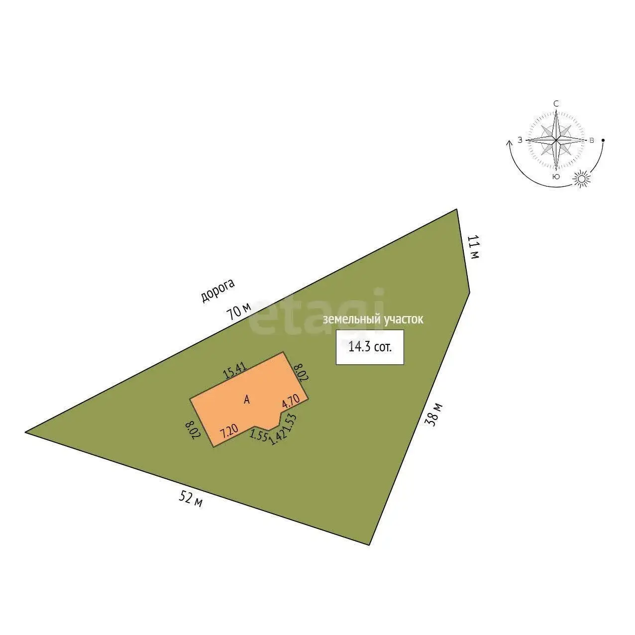 дом, Шершуны, ул. Садовая, стоимость продажи 189 315 р.