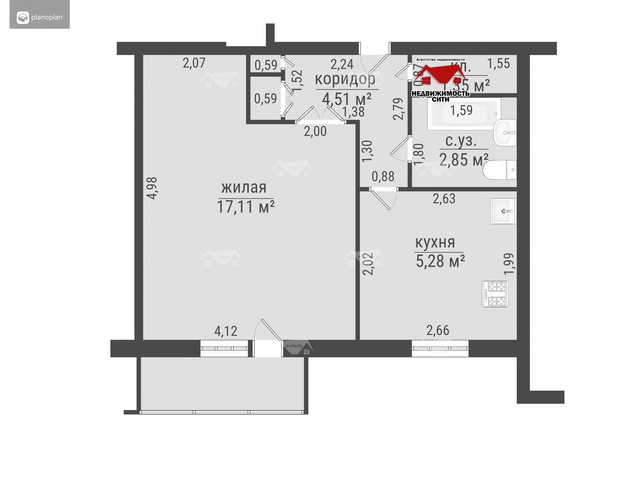 Продажа 1-комнатной квартиры в Орше, ул. Ивана Черняховского, д. 6, 12900 USD, код: 1008214 - фото 1
