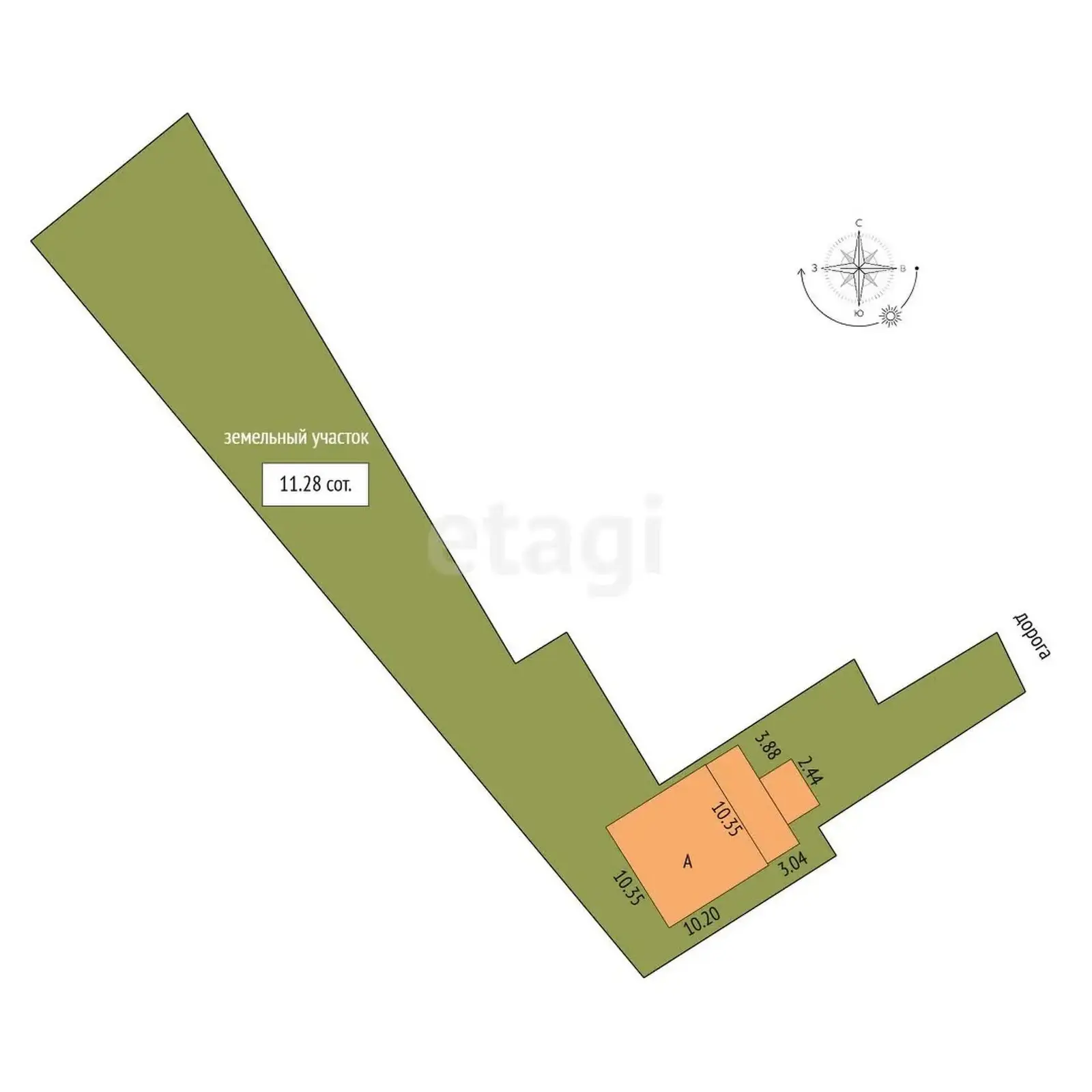 Стоимость продажи дома, Чертяж, ул. Восточная